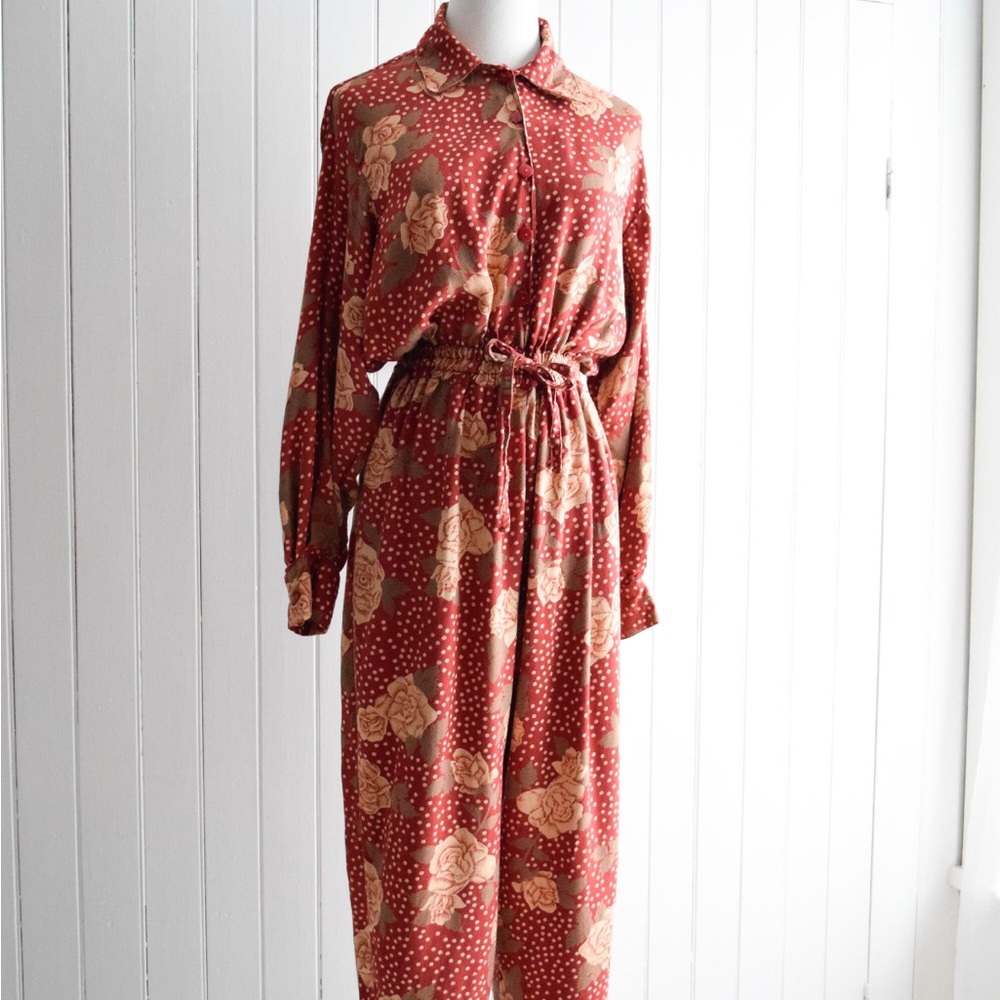 Incredible Vintage Floral Jumpsuit